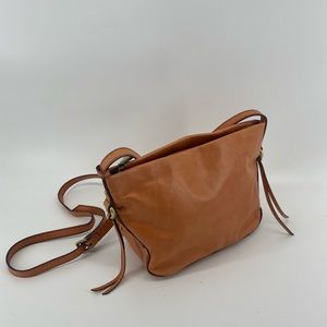 HOBO Muse Leather Crossbody in Persimmon